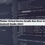 Android Studio emulator errors during Flutter app runtime coding filters
