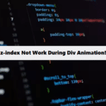 CSS animation with z-index not working in components coding filters