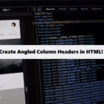 Angle table column text with HTML CSS coding filters
